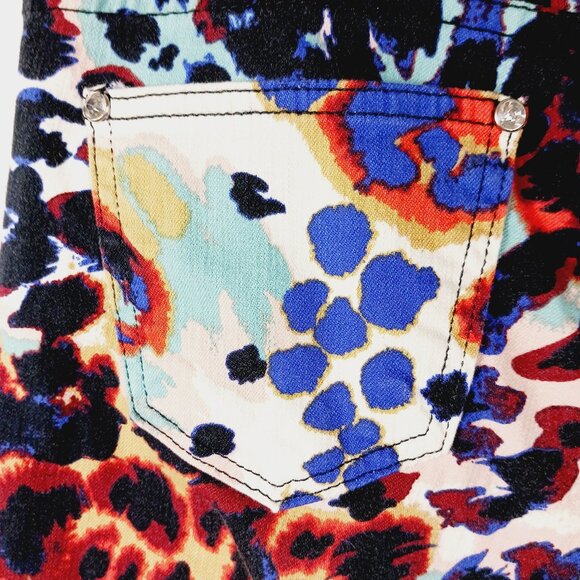 Virgin Only, Multi Colored Artsy Skinny Jeans, Size 29, Festival, Boho, Hippie - Picture 8 of 16